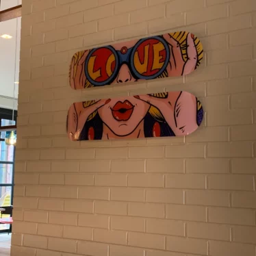Commercial restaurant art installation